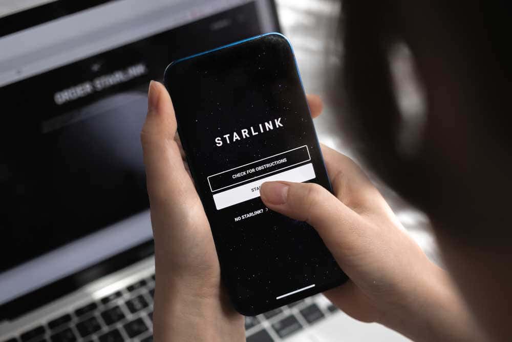 Starlink portal in a phone