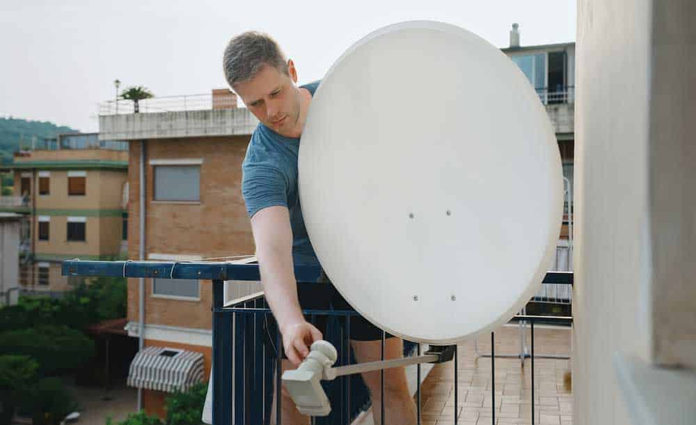 Installing dish