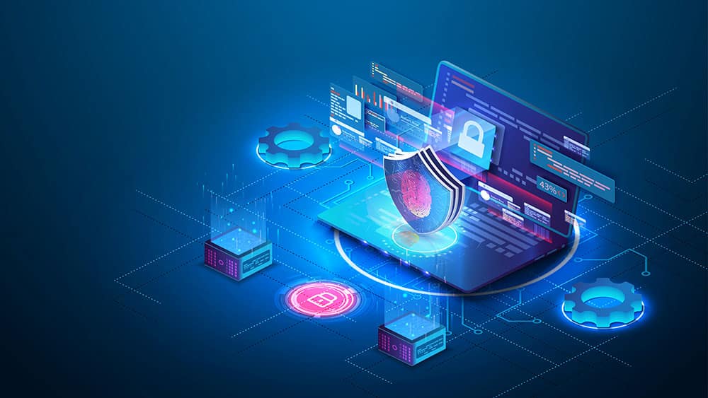 Security data protection concept.