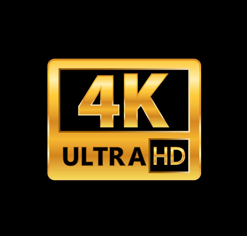 4K video resolution logo
