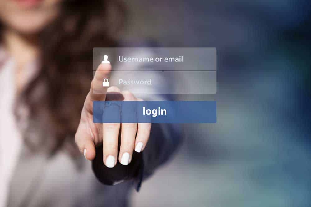 Login window